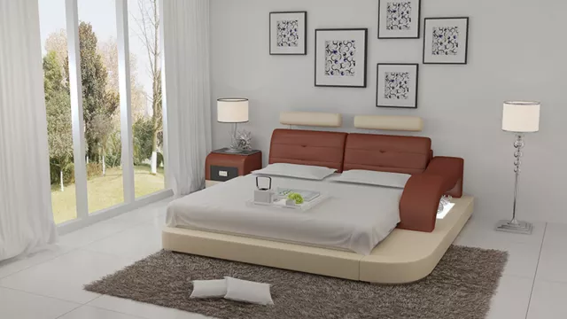 Cama de agua hotel cama doble camas con USB cama completa de cuero cama acolchada agua