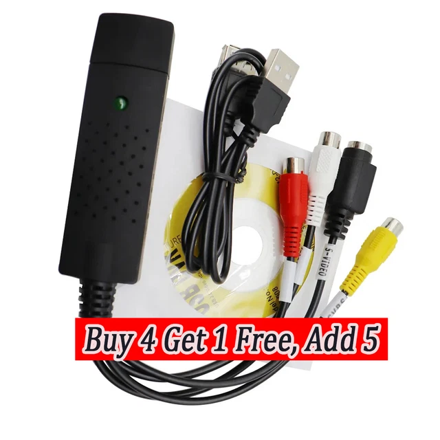 VHS TO DVD Converter Analog Video To Digital Format Record Capture Card