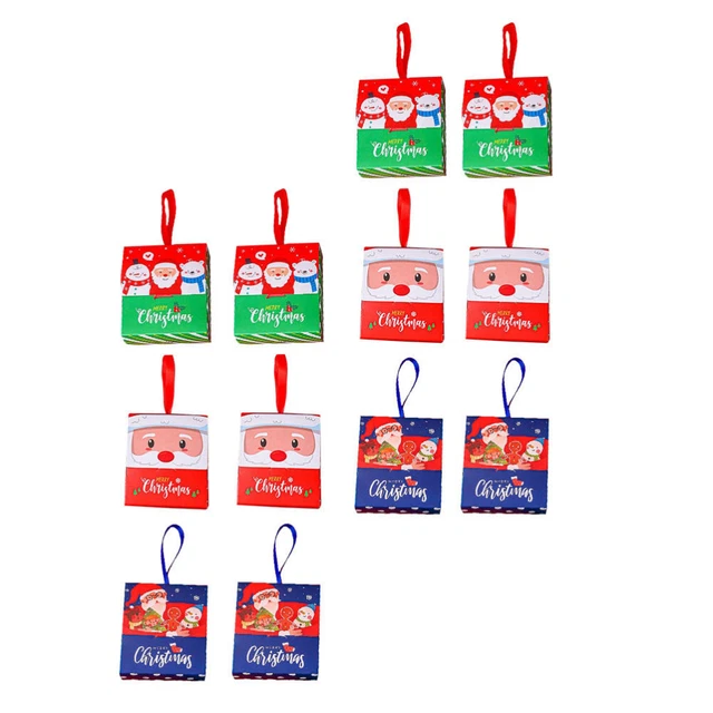 12 Pcs Contenants Cadeaux Coffret Cadeau De Noël Cadeaux De Noël Gâteau