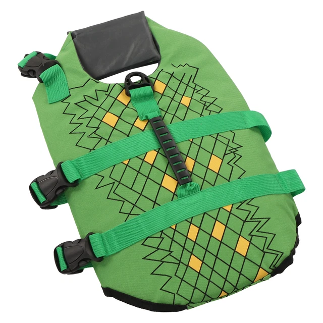 Chaleco salvavidas seguro para perros Dog Life Preserver con correa de cintura ajustable colores vibrantes