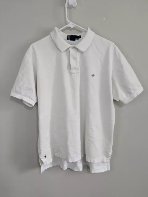 Polo Ralph Lauren Polo Shirt Men's Extra Large White Short Sleeve Stretch