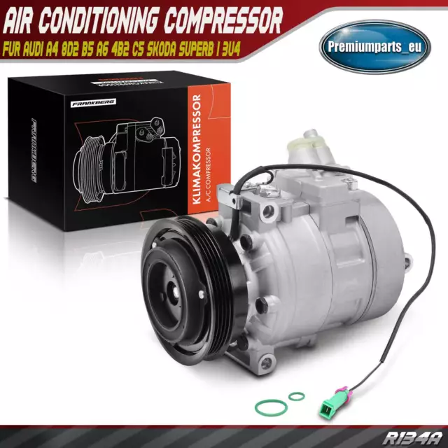 Air Conditioning Compressor for Audi A4 A6 A8 B5 B6 C5 VW Passat Skoda Superb