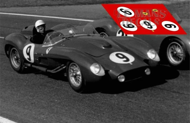 Décalcomanies Ferrari 365 P2 Le Mans 1965 - Échelles 1:18, 1:24, 1:32, 1:43