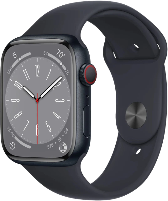 Watch S8 LTE Mitternacht Alu 45 band Mitternacht MNK43 Hervorragend refurbished