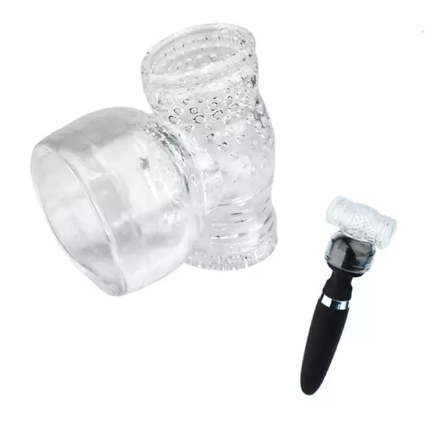 Accesorio masajeador varita de silicona transparente macho colibrí Hitachi