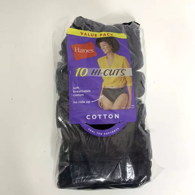HANES 6-PACK HI-CUT Panties Cotton Womens Underwear Ultimate