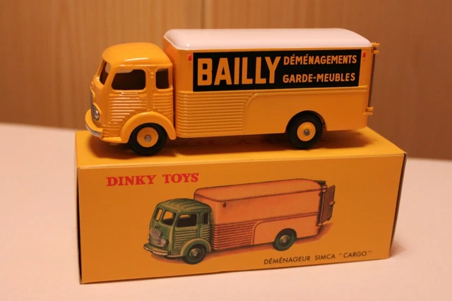 Camion Simca Cargo Déménagements Bailly - Miniature Atlas 1:43 - Édition Limitée