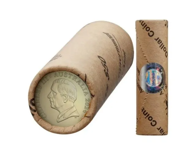 Charles III 2024 $2 Al-Br Uncirculated 25-Coin Premium RAM Mint Roll✅ IN TRANSIT