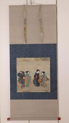 Japanese Ukiyo-e  Handwriting Kakejiku 4-116 Utagawa ToyokuniⅣ Late 19th century