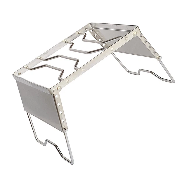 Faltbarer Windfester Grill Camping-Feuergrill Trommelstock Zubehör