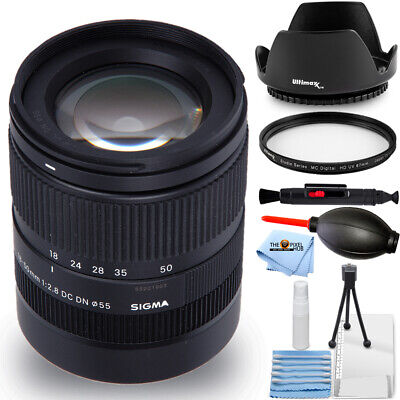 Sigma 18-50mm f/2.8 DC DN Contemporary Lens for Sony E - 7PC Accessory Bundle
