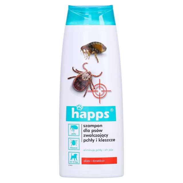 Happs 250 ml Zecken- und Flohschutz Shampoo für Hunde