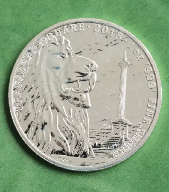 2018 Trafalgar Square 1oz .999 Fine Silver Coin Landmarks of Britain Royal Mint 2