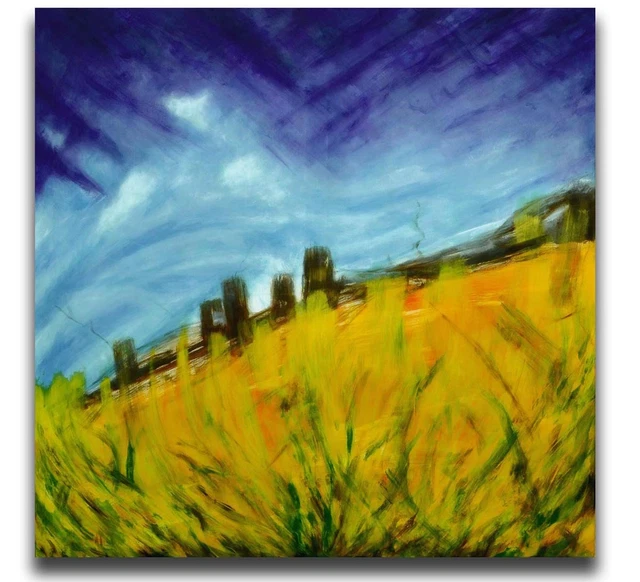 Oufeiyan Quadro Moderno 5 Pezzi Su Tela - Paesaggio Oceanico Beach Alba, Stampe Giclée, 60x40 Pollici, Pronto Da Appendere