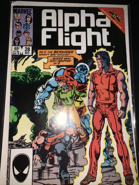 Alpha Flight #28 VG Copper Age Comic Book
