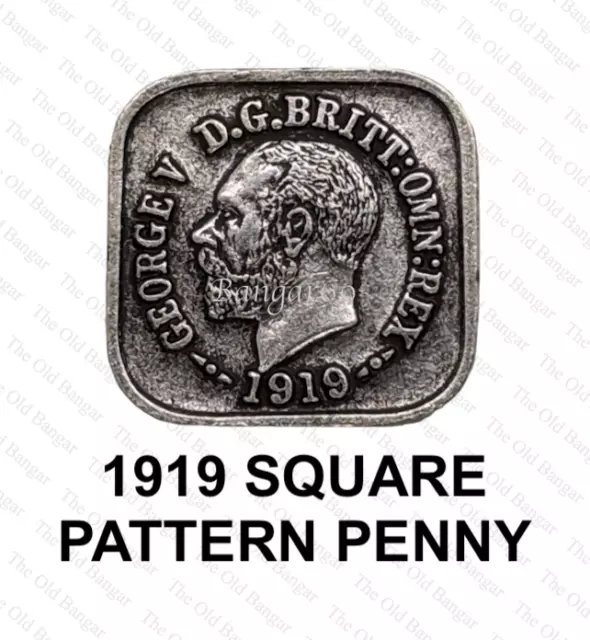 1919 Australian Square Pattern Penny A Collectors Re-strike Filler Fantasy Coin