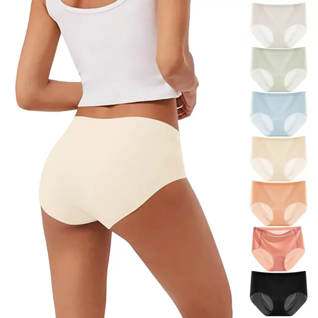 Cat Underwear Women's Mixed Color 3 Pack Ice Silk Seamless Popular Comfortable