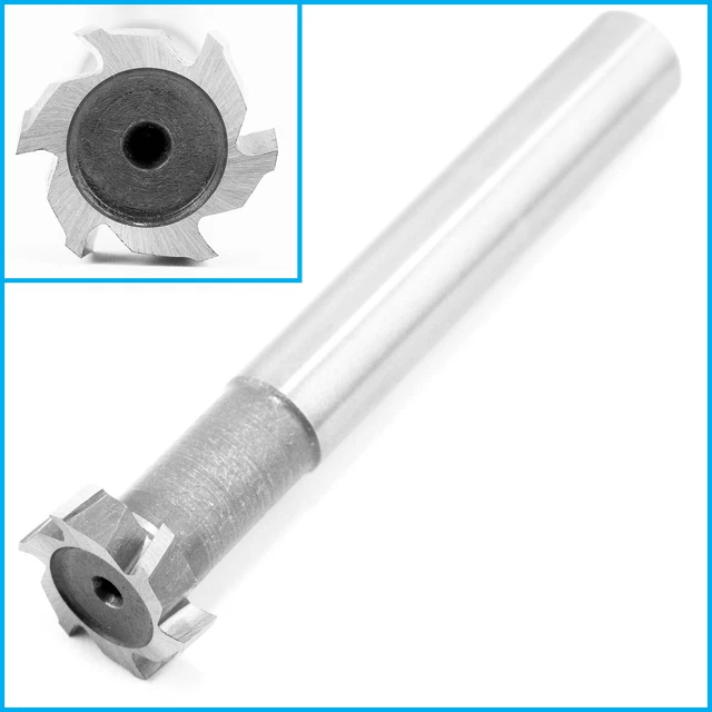 20mm x 5mm HSS 6 Flute T-Slot Milling Cutter Mill End Metalworking Drilling Tool