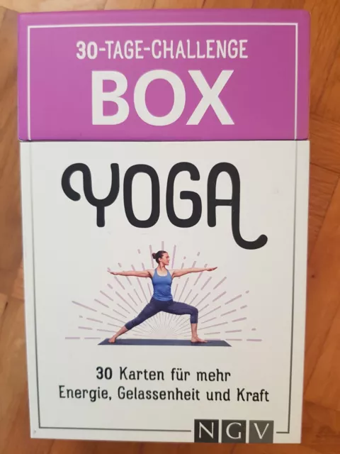 30 Tage Challenge Box -30 Yoga Übungen für mehr Energie, Gelassenheit und Kraft