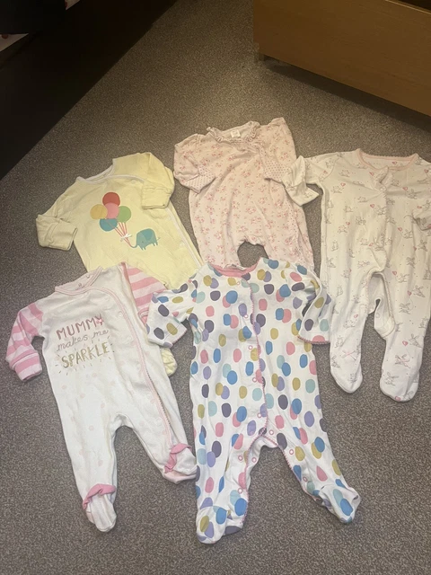 BABY GIRL BUNDLE Sleepsuits Babygrows Newborn John Lewis Mini Club