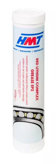 HMT HMTTRLCEP2 Red Lithium Complex Grease EP2 - 400g Cartridge