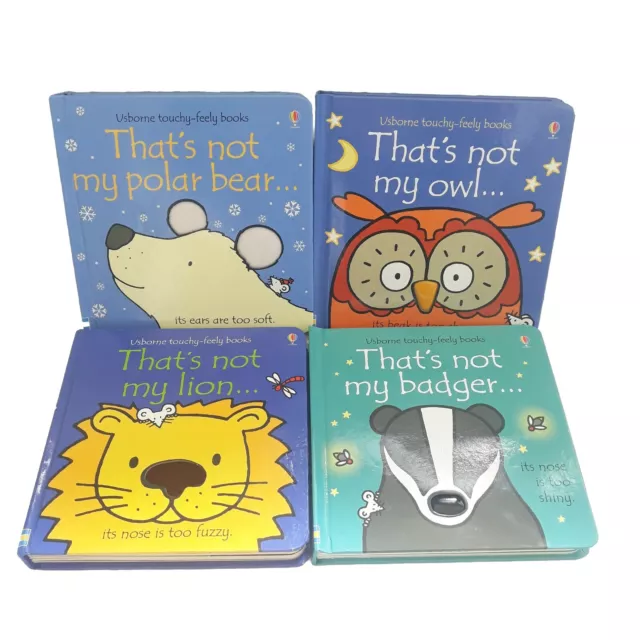 Thats Not My Books Bundle: Polar Bear Owl Lion Badger