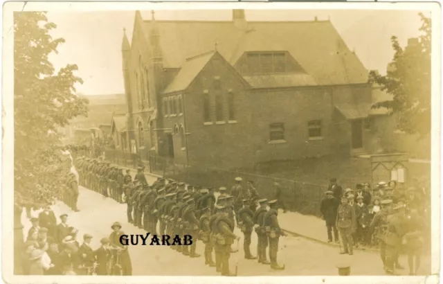 Military Parade outside Mission Church Hospital, Wellingborough Road, Rushden RP