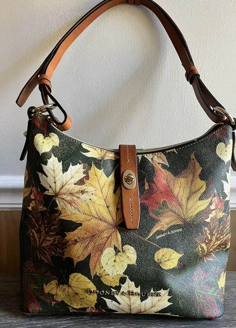 DOONEY BOURKE Dark Brown Maple Leaf Dover Tote Fall Autumn Rare Gem 550.00 PicClick