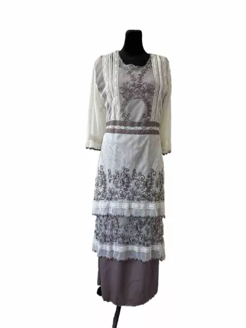 Nataya age of love Titanic Dress Beige/gray Victorian Downton abbey vintage look