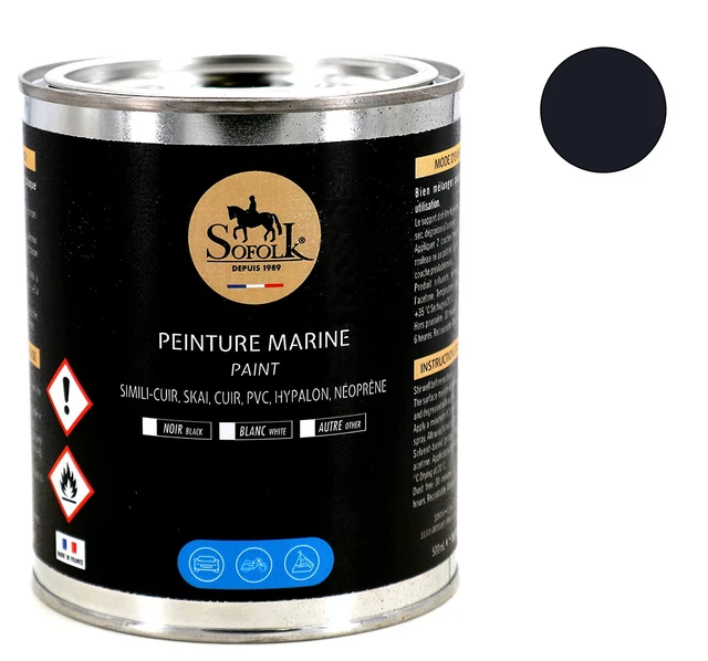 Peinture Sellerie Nautique Simili-cuir (Taupe) banquettes bateau - 400ml