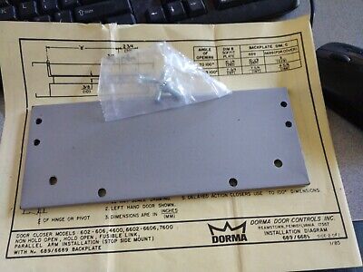 Dorma Pa Drop Bkt 689, 6689 For Discontinued 7600, 6602 - 6606, 4600, 602-606