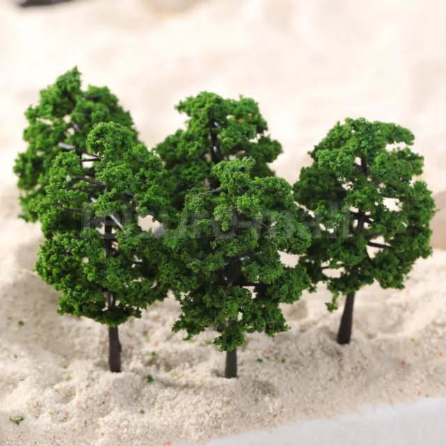 10pc Tree Model Train Railway Wargame Scenery Park Street Layout Scale 1:100-150