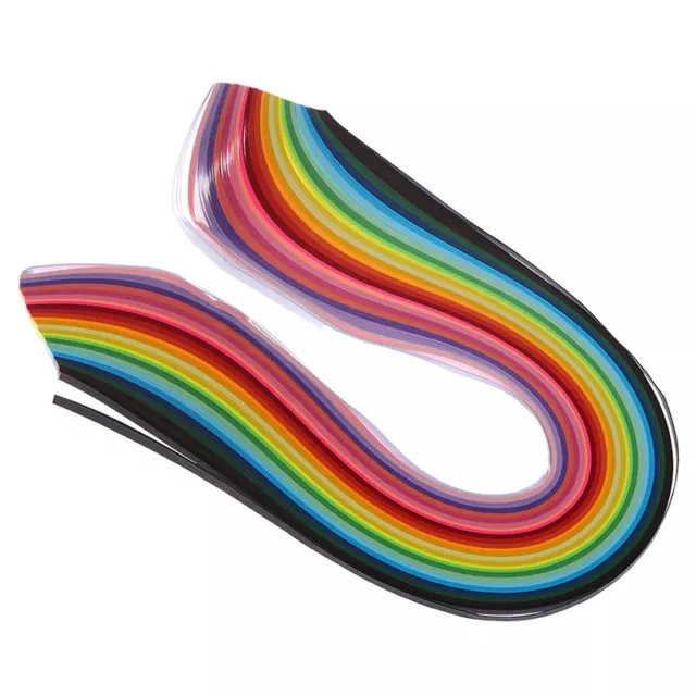 260 Rainbow Paper Quilling Strips Set 3mm 39cm Flower Gift Paper For DIY C ZF 2