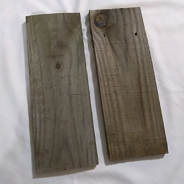 14"x5" Reclaimed Old Fence/Barn Wood Planks Crafts Weathered Boards-Set Of 2 2