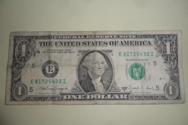 USA - Billet de 1 dollar 1988 - Billet ayant circulé.