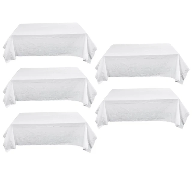 5 un. mantel rectangular de plástico cubierta desechable cumpleaños