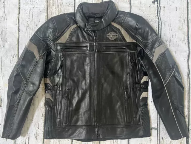 HD men's dauntless leather convertible jacket XLT  Harley davidson model,  Harley davidson jacket, Harley davidson