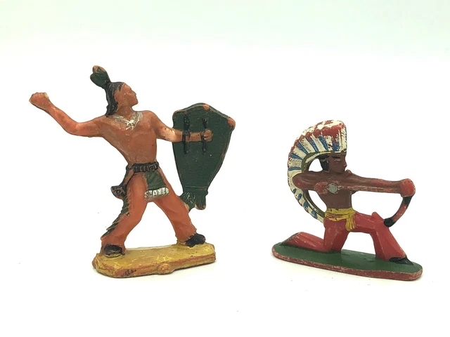 FIGURINES STARLUX WESTERN : canoé + 2 indiens EUR 32,80 - FR