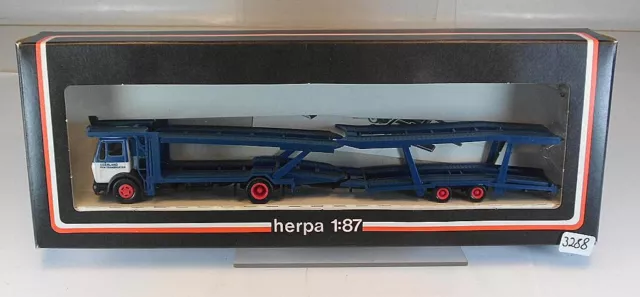 Herpa 1/87 Nr. 906440 Mercedes Benz SK Autotransporter Egerland OVP #3288