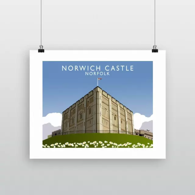 Norwich Castle, Norfolk 28x35cm Kunstdruck von Richard O'Neill