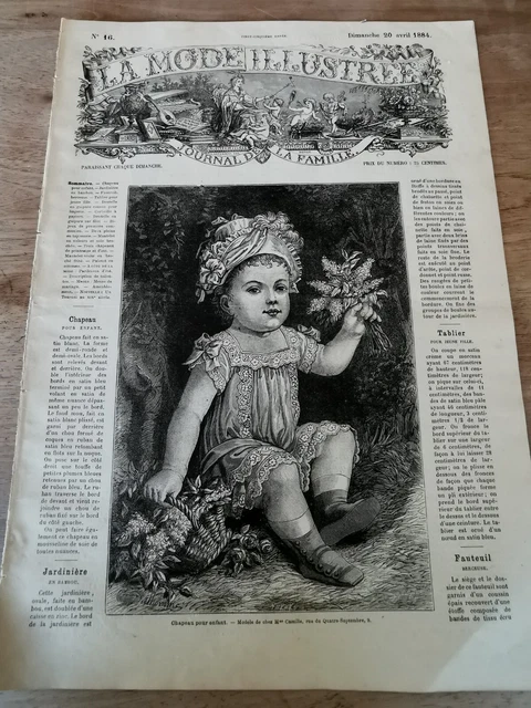 Revue Ancienne La Mode Illustrée N°15 - 10 Avril 1887, édition Originale, Occasion