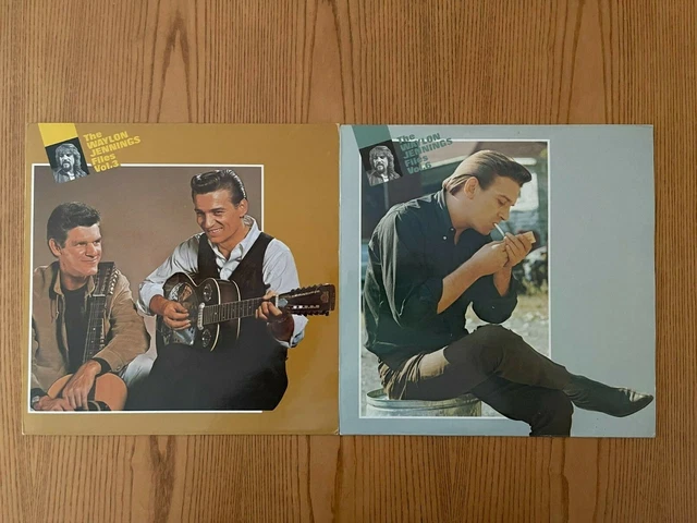 The Waylon Jennings Files Vol. 3 & 6 - OG 1985 Bear Family vinyl LP - GERMANY