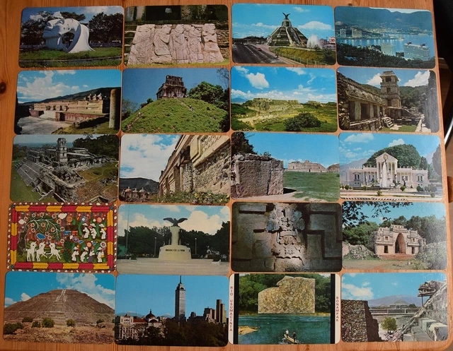 Mexique / Mexico - Lot de 60 cartes postales modernes - Villes - Ruines ...