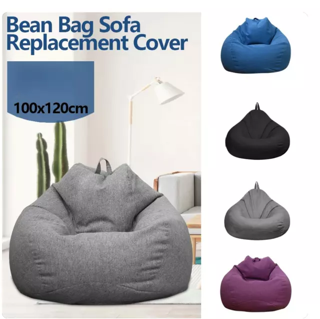 Large Bean Bag Chair Sofa Cover Comfortable Outdoor Lazy Seat Bag Couch Cover