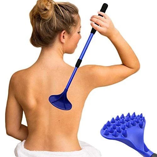 EASACE Back Scratcher for Women Men Extendable with 1 Count (Pack of 1), Blue