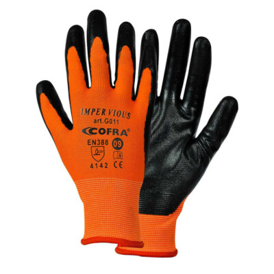 COFRA Cofra Profi Arbeitshandschuhe Nitrile Guanti di Sicurezza Plus Granitick 7-11 