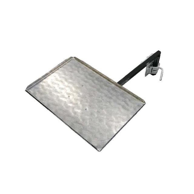 BBQARM Kit Black 850mm Arm Silver Regular Size Tray for Weber Baby Q or Similar