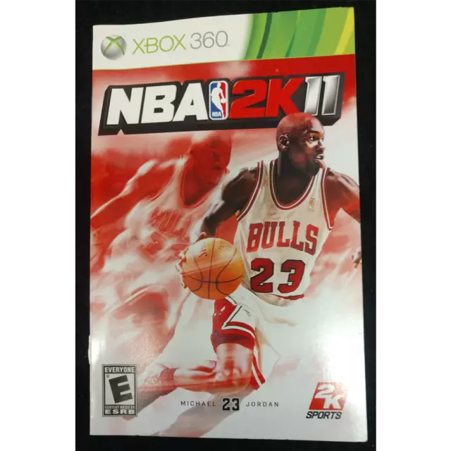 NBA 2K11 Xbox 360 Game Manual Only (NO Game/Cover Art/Case) - No Tracking