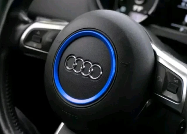 Red Steering Wheel Ring Sticker For Audi TT Mk2 8J A3 8P A4 A5 A6 Self-Adhesive