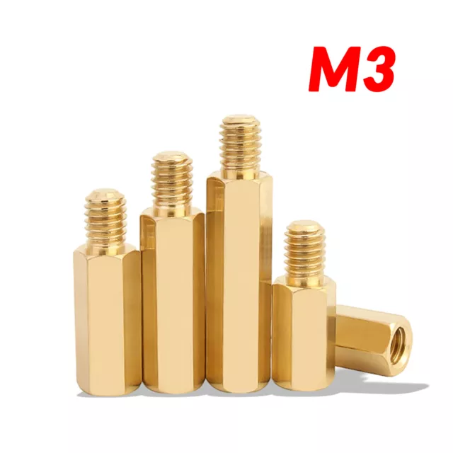 Hex Brass Standoff Spacer Screw Pillar PCB PC M3 4mm-100mm Computer Motherboard